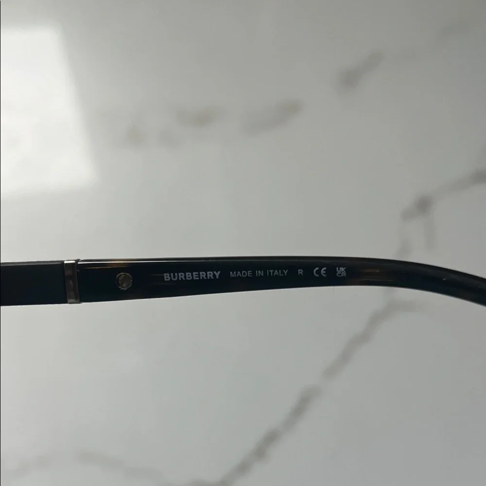 Burberry Brown and Gold Aviator Sunglasses - Picture 8 of 11